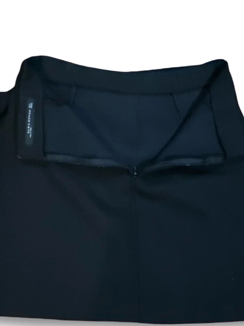 Zara‎ Woman Black Wrap Mini Skirt W/Ring Detail, S